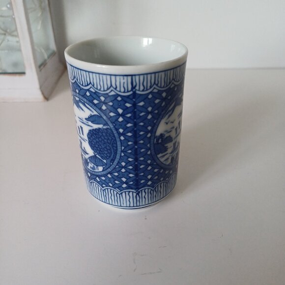 Japanese Blue Handmade Tea Sake Cup - Picture 3 of 8